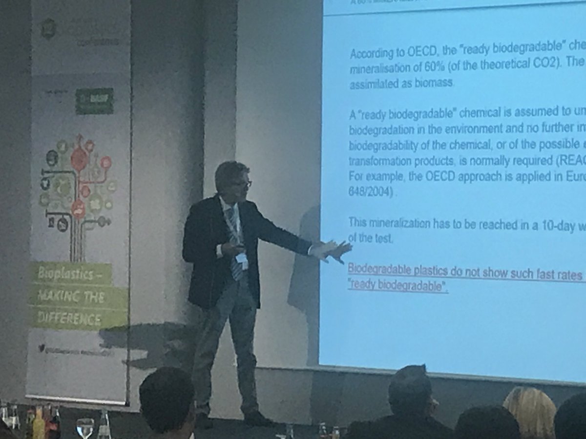 Bioplasticsnews's tweet photo. #EUBP #eubpconf2017 Presentation: Developments in standardisation: marine biodegradation by Francesco Degli Innocenti from #Novamont
https://t.co/Moew8CT4SD https://t.co/oyKHKQHjvN