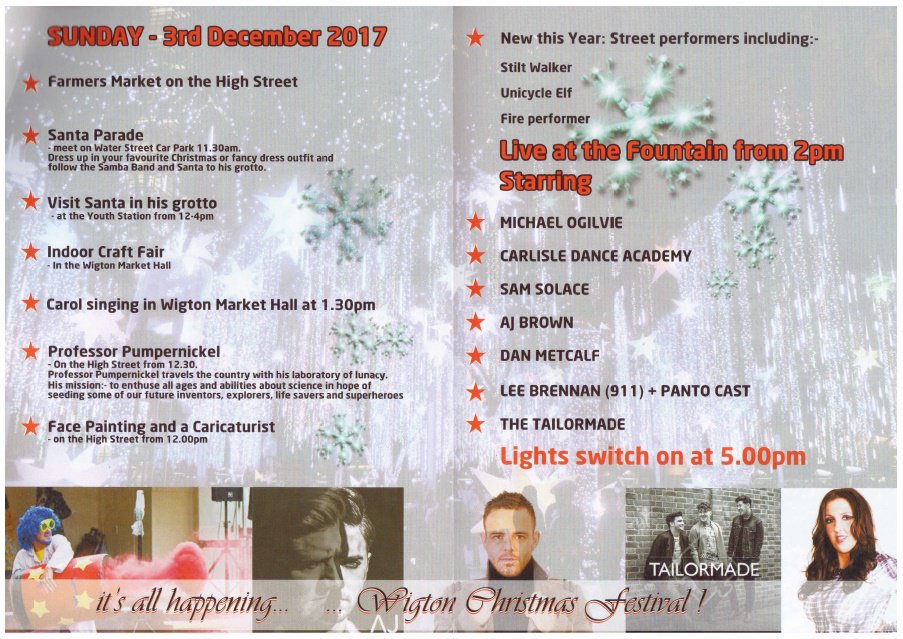 Wigton_Events's tweet photo. Wigton Christmas Lights Sunday Dec 3rd https://t.co/h0w5CVxwQx