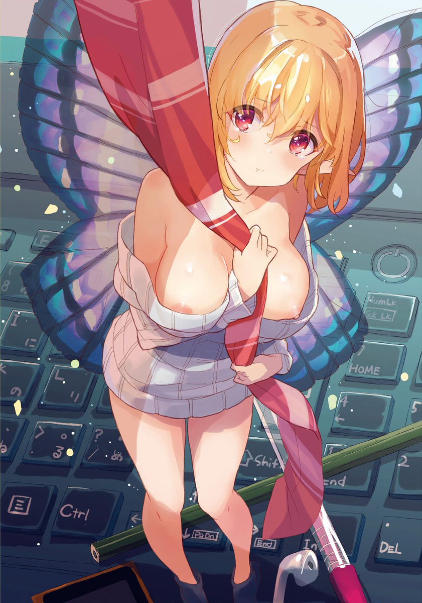 ずり下げたくなるセーター