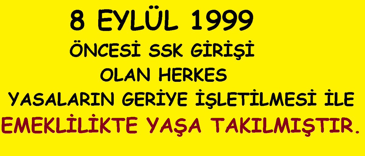 NursenTc's tweet photo. @fatihportakal Devlet Bahçeli
#KalbiminSesi
#kbz2017
#TürkiyedeOlur
1999 dan önce sigortalı isen
Yaşa takılıyorsun
Haksızlığa uğruyorsun
Hukuksuz bir şekilde
Emeklilik hakkın elinden alındı
UYUMA SEN BİR EYT sin https://t.co/piJPsvjbPU https://t.co/nGKiC2UgIZ