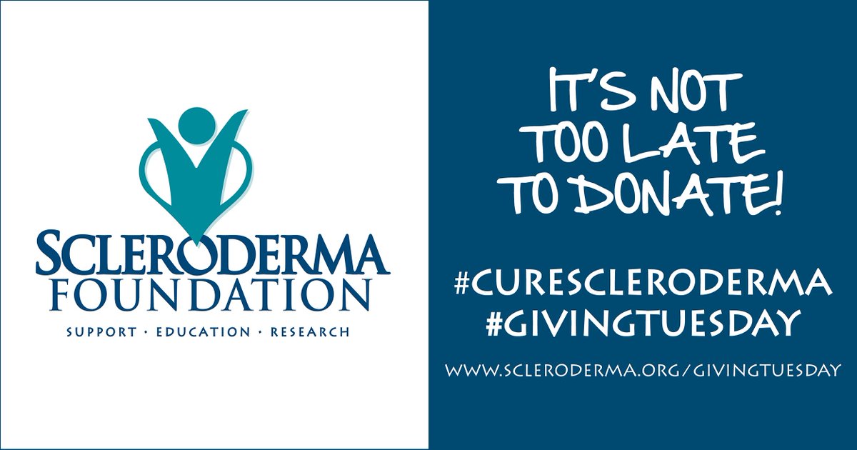 SCscleroderma's tweet photo. It’s not too late to donate!  https://t.co/En4QwuNkEN #curescleroderma  #sclerodermasupport #sclerodermaeducation #sclerodermaresearch #sclerodermaadvocacy #givingtuesday #unselfie. https://t.co/2Fqg8m24pm