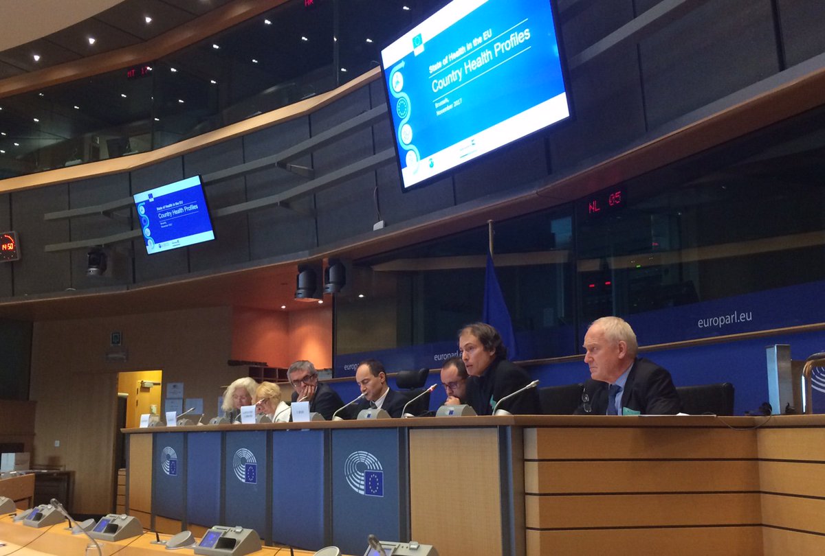 OBShealth's tweet photo. Presenting the #soheu17 Country Health Profiles at the @Europarl_EN with the interest group on #patientaccess to healthcare  chaired by MEP @andreykovatchev https://t.co/z3mSFTVspK