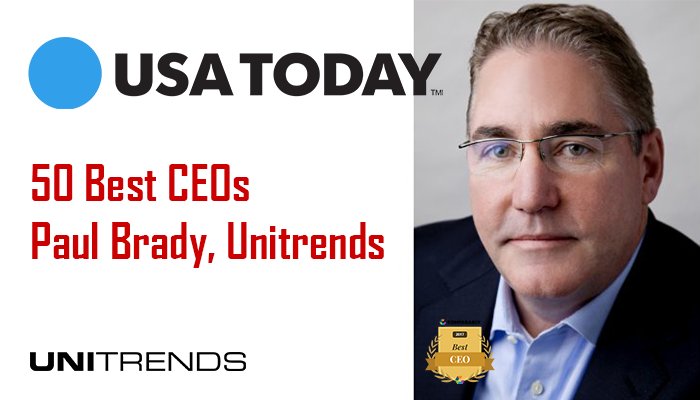 Unitrends's tweet photo. Congrats Paul Brady (@Unitrends) on being named one of the 50 Best CEOs - see the full list on @USATODAY https://t.co/wVcam89ZUB https://t.co/Fef8SG2aXx