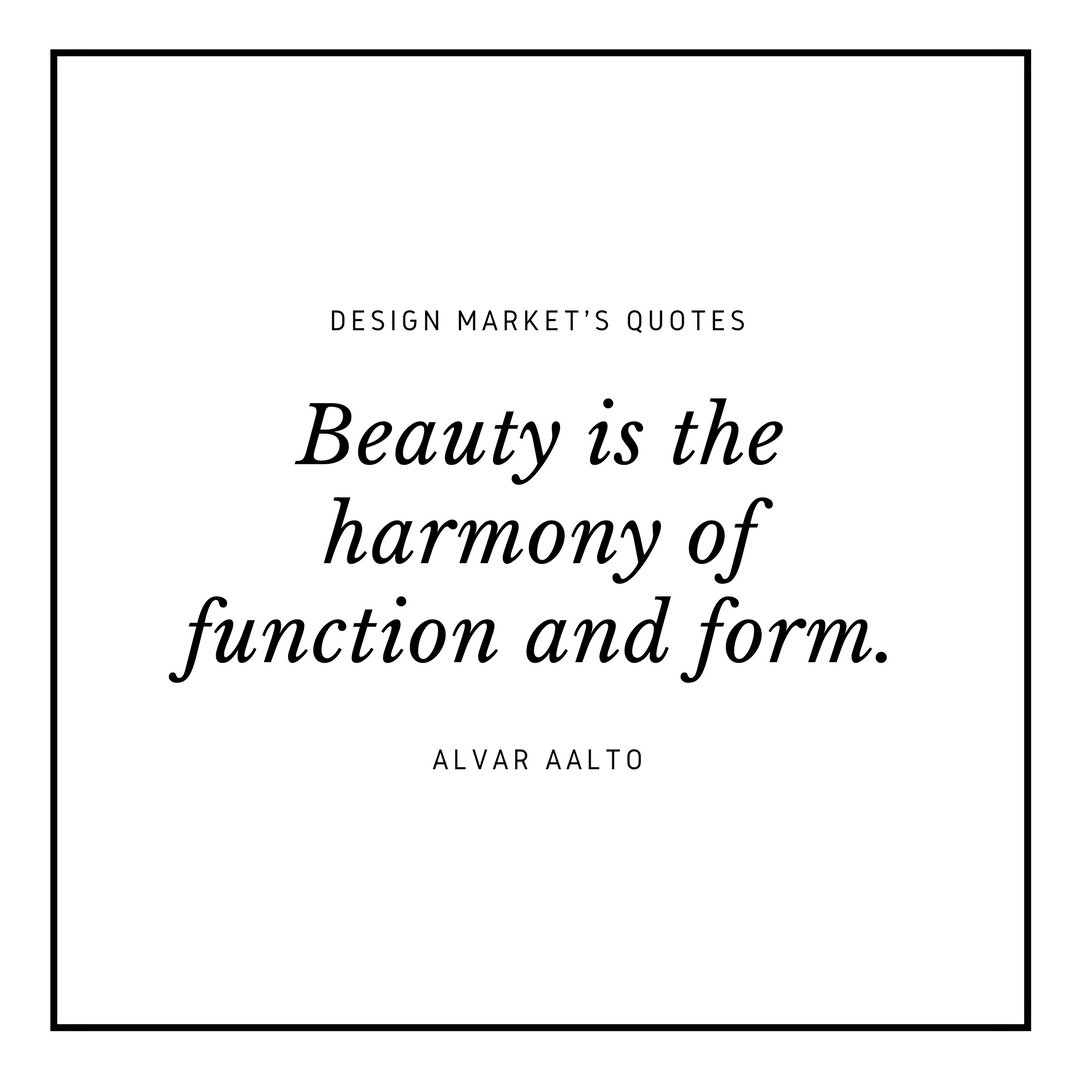 "Beauty is the harmony of function and form", Alvar Aalto
#interior4all #design #midcenturymodern #interiordesign #quotes #inspiration #motivation