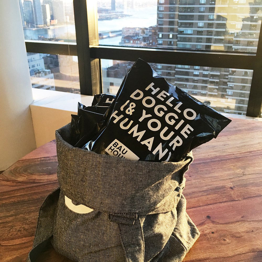 Pre-holiday orders about to be shipped out in our new Bauhound #polybags!