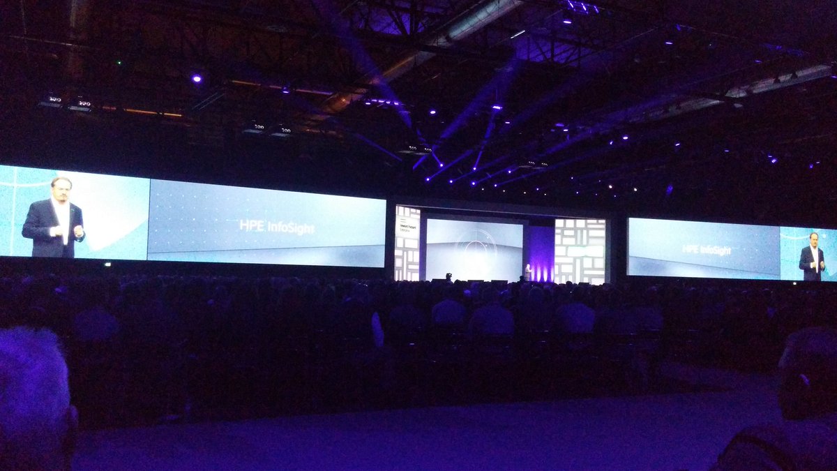 HelloBPL's tweet photo. Our vision is an autonomous datacenter, so smart it takes care of itself. -Alain Andreoli #HPEDiscover #InfoSight https://t.co/baga8Ow3ch