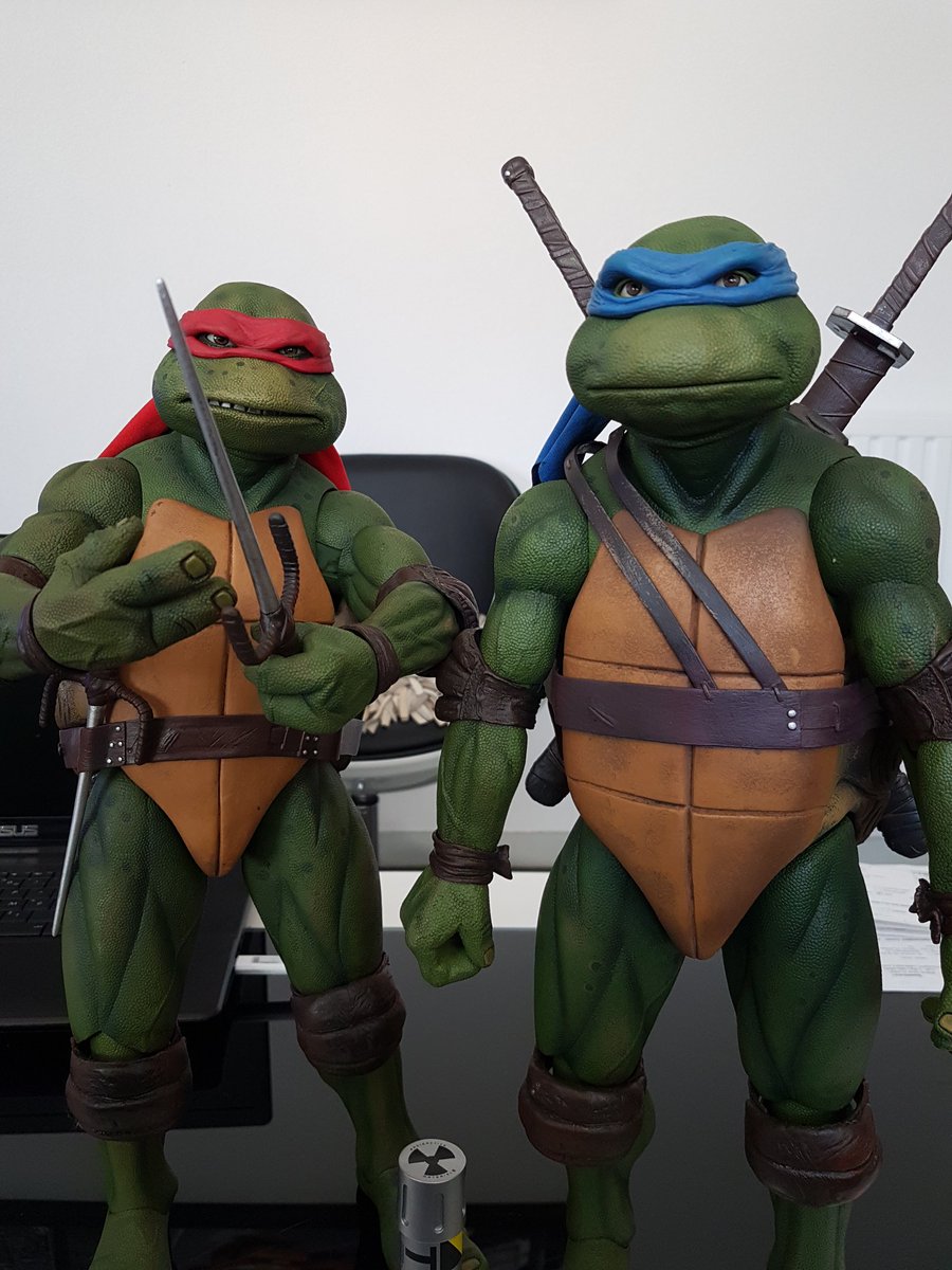 JohanTheDude65's tweet photo. Enfin arrivées aujourd'hui ! Plus que Donatello à trouver. @NECA_TOYS @lestortuesninja @NickelodeonFR #TMNT https://t.co/QBMMKnozk1