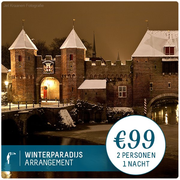 ⛸️🛏 Een mooie foto van Amersfoort in de winter! Wil je ook genieten van de prachtige natuur? Profiteer nog t/m 30 november van ons speciale WinterparadIJS arrangement: bit.ly/2A89BN7. #amersfoort