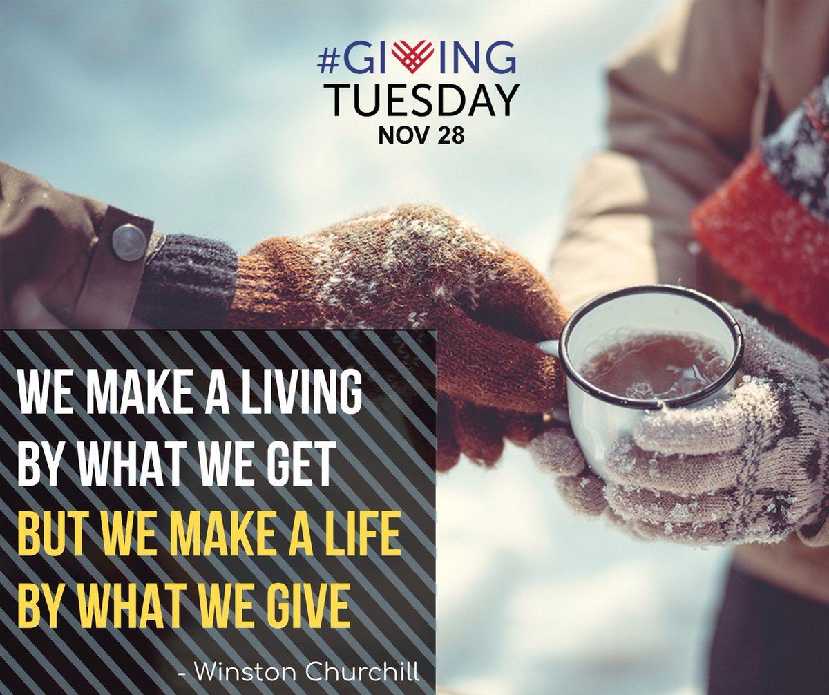 Today is the day, join the movement and give - your time, a donation, gift or the power of your voice. #GivingTuesday