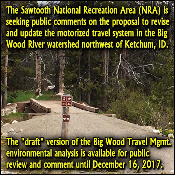 BRCBlueRibbon's tweet photo. Sawtooth National Recreation Area Wants Your Input on the Wood River Travel Plan https://t.co/peryAwjwMm
#brc4access #sharetrails #usfs https://t.co/GrJKnqyxr4