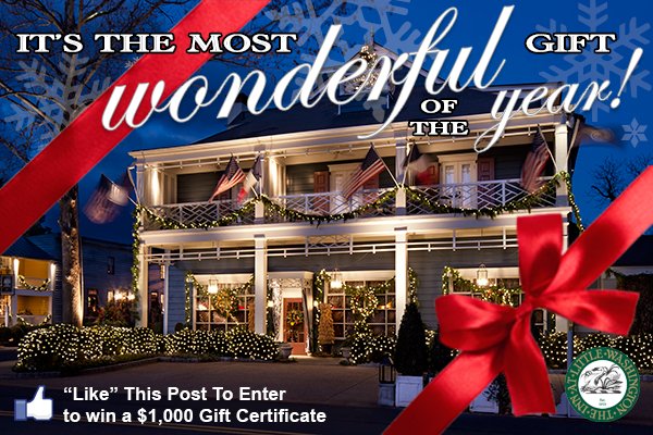 Give the gift of happiness - to yourself!  Enter the chance to win a $1000 gift certificate to The Inn at Little Washington and retweet this post! #deliciousholiday