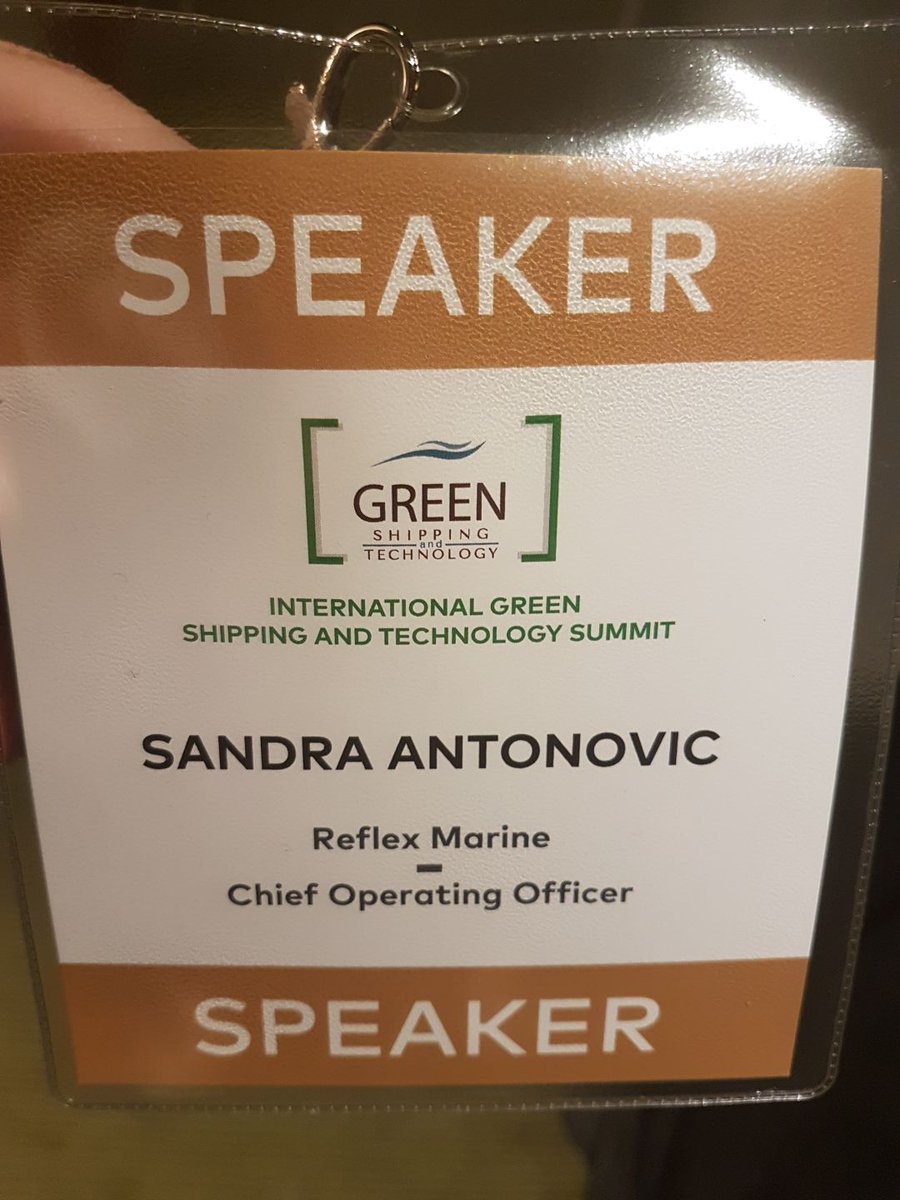 ReflexMarineLtd's tweet photo. Our COO Sandra Antonovic is presenting at 16:40 today! Join the session at Green Shipping and Technology Summit to find about improving efficiency of crew and cargo transfers #FROGXT #WAVE4 #Shipping #CrewTransfer @MarineAccessCOO @gie_group https://t.co/RHXOU5NGgo