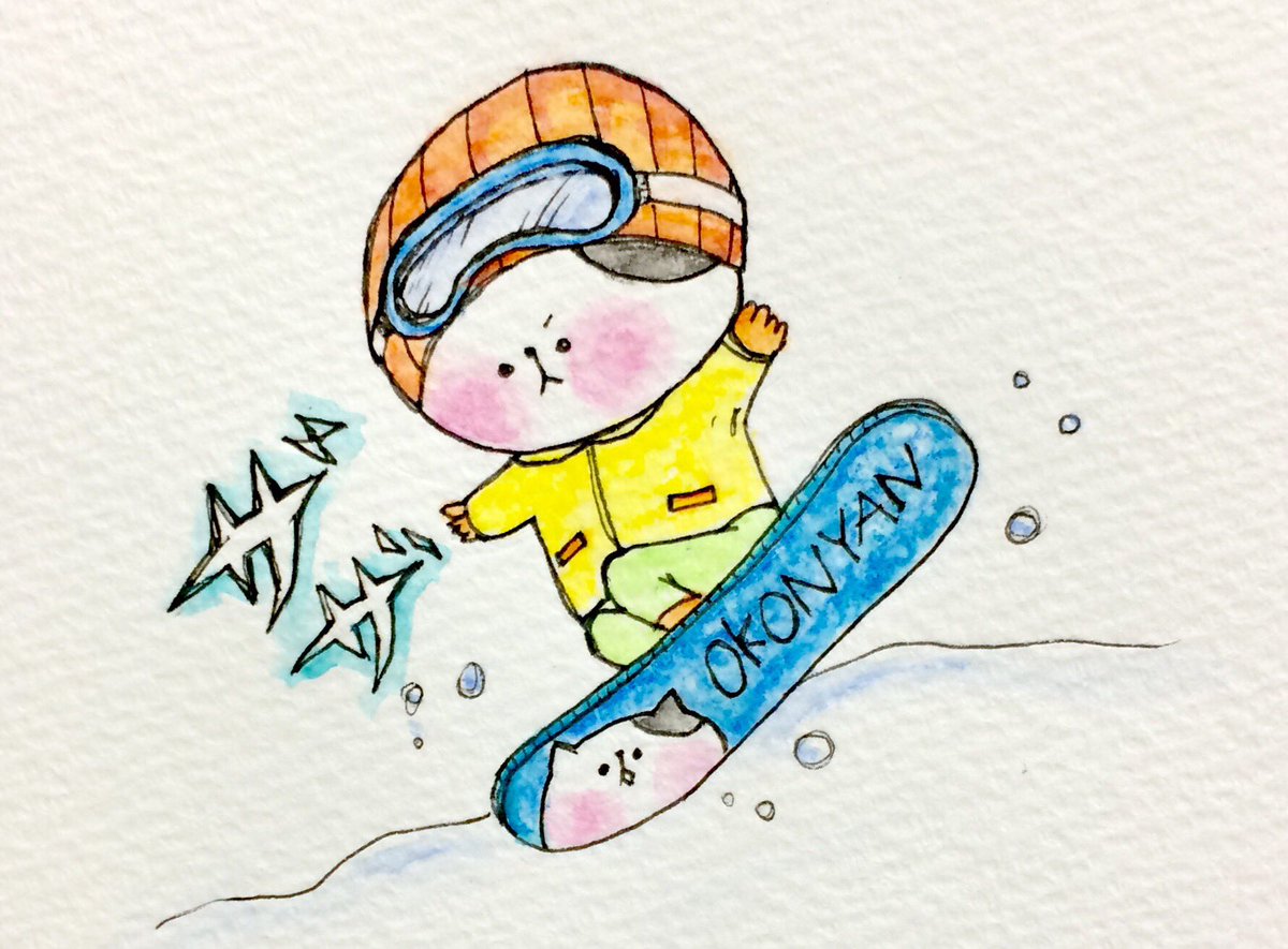 おこにゃん 雪の上を飛ぶ猫 スノーボード 雪 飛ぶ 冬 猫 ネコ ねこ イラスト 可愛い 1日1絵 手描き 癒し 絵描きさんと繋がりたい イラスト好きな人と繋がりたい Cats T Co F6b8jbztck Twitter