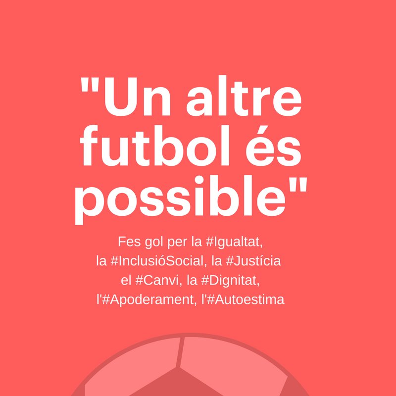 fundacioires's tweet photo. Projecte Aferra't: "Utilitzar el futbol com a espai metodològic és una petita acció en el camí cap a la transformació social" #ProjecteAferrat #InclusióSocial #UnAltreFutbolEsPosible #OtroFutbolEsPosible
https://t.co/afLgey5II8 https://t.co/YtYGafwrtb