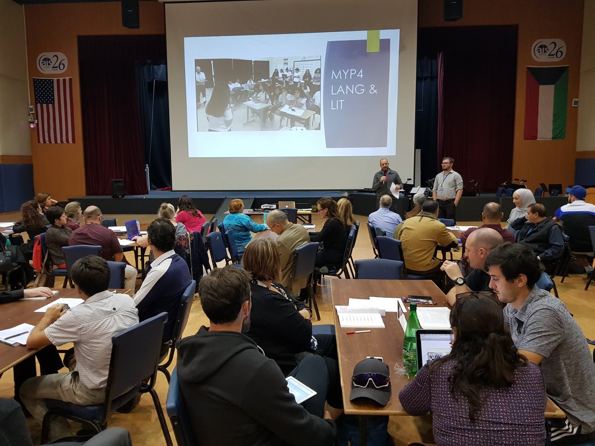 Language and Literature (both English and Arabic) teachers sharing their differentiation strategies! So exciting to see the risk takers in all of us! #AISQ8