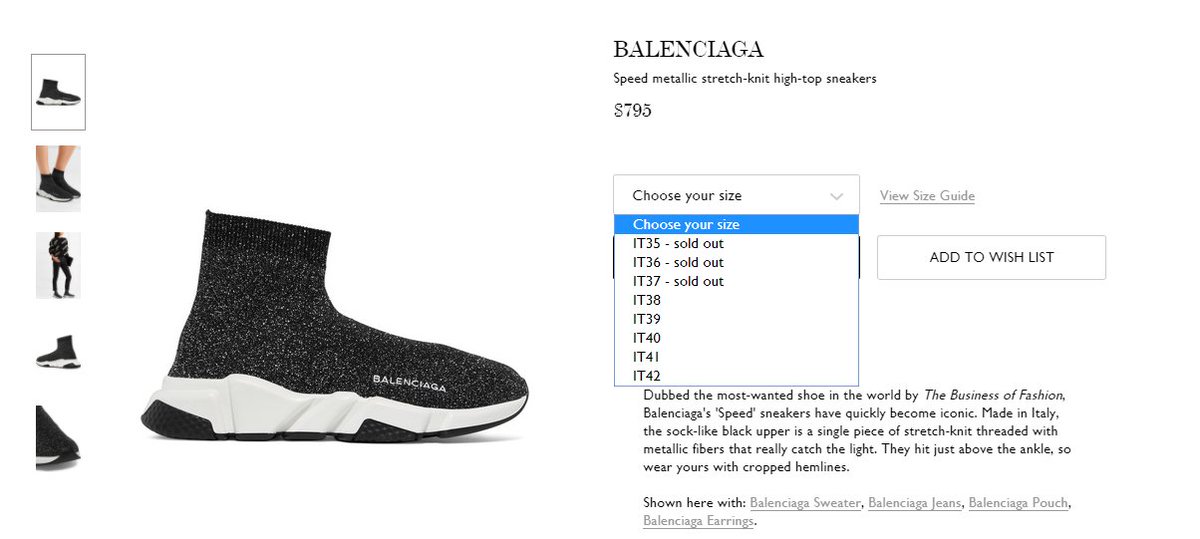balenciaga speed metallic