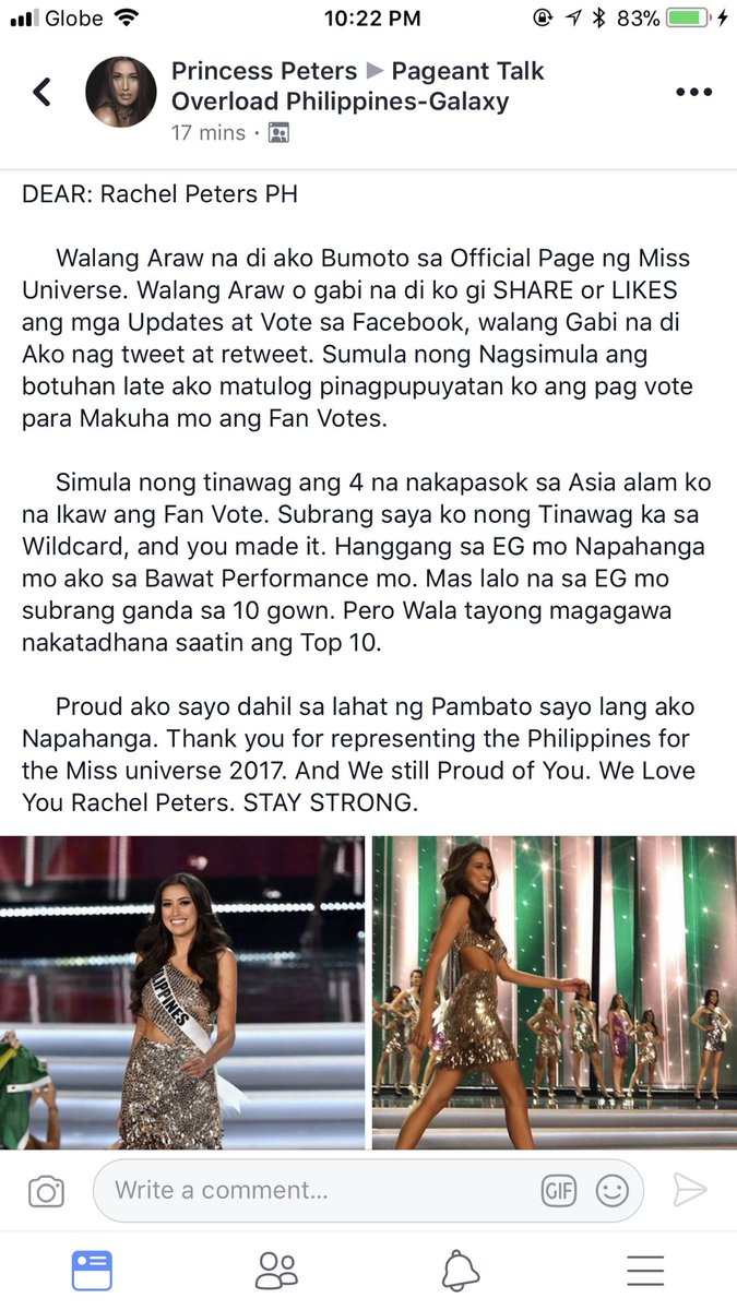 MariaaVenusRaj's tweet photo. Naramdaman mo din ba yung naramdaman niya? Hi to all of my twitter warriors na nakasama ko sa isang linggong pag vote ang pag ing- ganyo sa mga taong mag vote at tweet, sorry ha. But still a bit emotional over this! #MissUniverse https://t.co/PRhIW657uo