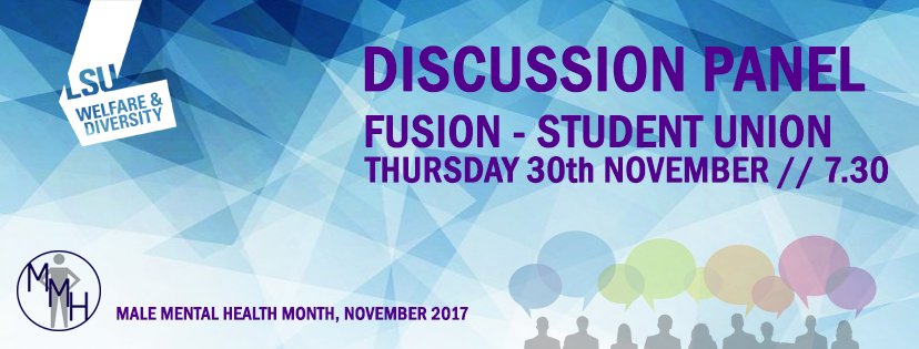 lboroheadsup's tweet photo. HeadsUp will be hosting our Male Mental Health Discussion Panel this Thursday in Fusion at 7:30pm with VC Bob and more! Free event so come along to and find out more and help to break the stigma surrounding Male Mental Health @lborouniversity @StudentMindsOrg #breakthestigma https://t.co/BPj7j2lhVq
