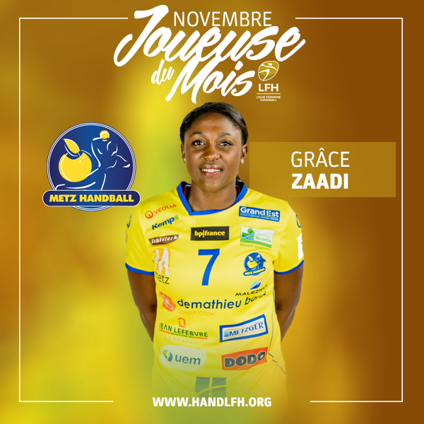 LFH_Officiel's tweet photo. #LFH🏆- 📢 @Graace_Z élue meilleure joueuse du mois de novembre en @LFHOfficiel !

➡️ https://t.co/wvPKhHHzQJ 

#handball https://t.co/DXXE4ULuaU