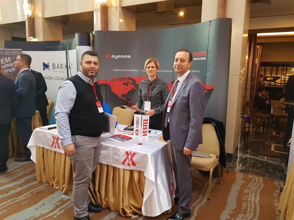 lentatek_'s tweet photo. '3. Uluslararası Siber Savaş ve Güvenlik' Konferansı'nın ikinci gününde de değerli ziyaretçilerimize bilgilendirmeler yaptık.
#VESTELSavunma #VESTELDefence #ICWC #ICWC17 https://t.co/NObfy0Pl2K