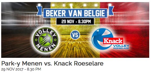 Zowel in Limburg als in West-Vlaanderen Stevige derby's in halve finale Beker van België. goo.gl/NFXHD5 #OneFamily #volley #volleyball