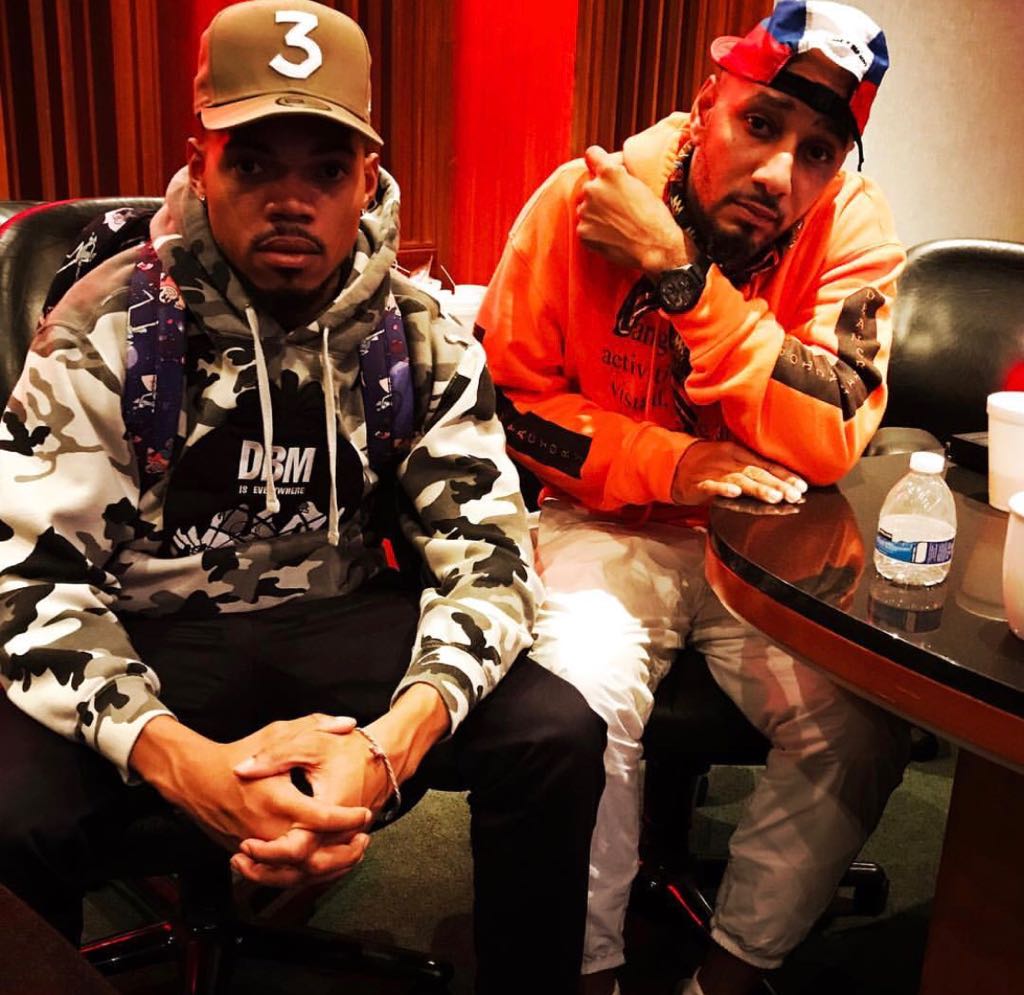 NYCSatori's tweet photo. .@therealswizzz posted this photo with #albummode but who’s album are they working on? Should we expect a new #Swizz or #ChanceTheRapper? Let us know which one you ready for. #hiphop #rap #music #nycsatori #satoriradio https://t.co/BWxO061CTe