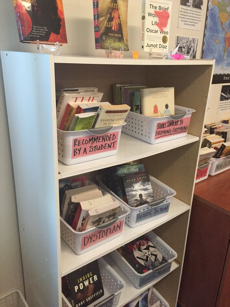 MrPardalis's tweet photo. High school classroom libraries are taking shape. Looking good. https://t.co/clV6VRE2wl