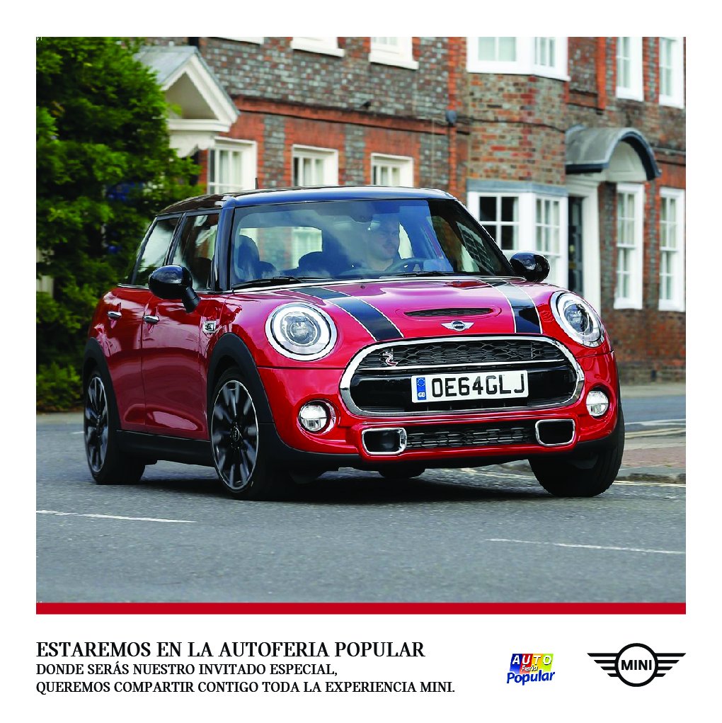 MINIRD's tweet photo. Desde el 30 de noviembre hasta el 03 de Diciembre, ¡MINI estará de Feria! Te esperamos en la #AutoferiaPopular con las increíbles tasas de financiamiento que estarán disponibles para ti. ¡El vehículo de tus sueños está cada vez más cerca! #MINIRD #MINIacs https://t.co/8YSSy12xQp