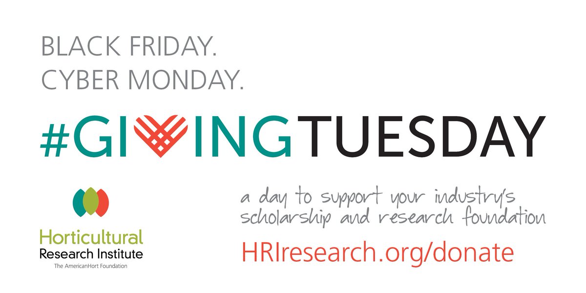 American_Hort's tweet photo. Happy #GivingTuesday! Show your support for #HortResearch today by making a donation to the @HortResearch Institute at https://t.co/RGd0WNj18J #SupportHRI https://t.co/JicOtxgXWQ