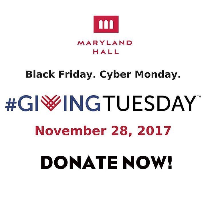 MarylandHall's tweet photo. Today is #GIVINGTUESDAY
Please visit https://t.co/B2oGtDhFOm to donate now. Thank you for your support of #marylandhall #artforall #mdhall #givingtuesday #donate #supportthearts https://t.co/2yJLG0wHcT https://t.co/ZNs9kphJrZ
