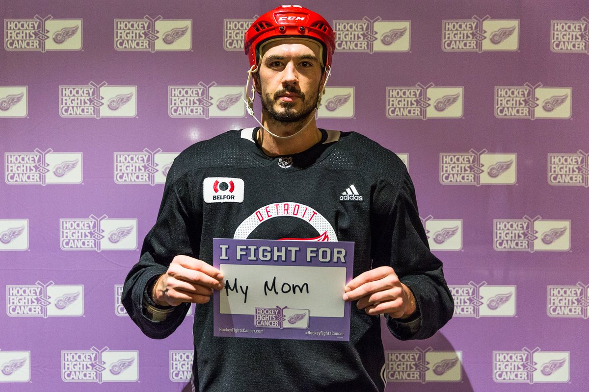 DetroitRedWings's tweet photo. Who do you fight for? #WingsFightCancer https://t.co/PB8FUwJbQb
