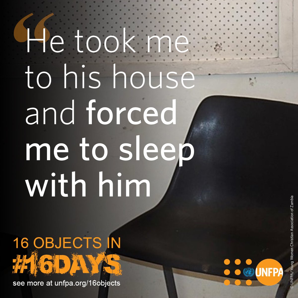 Child marriage is a #humanrights violation that inflicts harm on #girls. Mirriam (14) visited this <a href="/UNFPA/">UNFPA</a>-supported counselling centre after being married off to a 78-year-old man: unfpa.org/16objects #16Days #ENDViolence #EndGBV <a href="/UNFPA/">UNFPA</a>