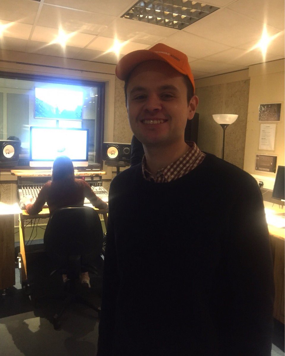 RadioTUDublin's tweet photo. Dean Van Nguyen, in studio now wearing DITFM 🎙 #ditfm #dit https://t.co/oIaXFK1KEY
