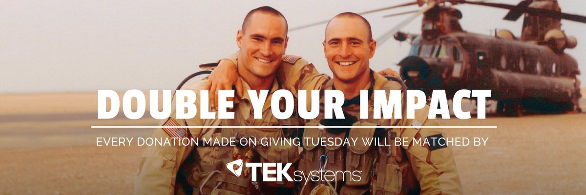 It’s #GivingTuesday! Double your impact by donating before midnight tonight and <a href="/TEKsystems/">TEKsystems</a> will match your donation. crowdrise.com/o/en/campaign/…