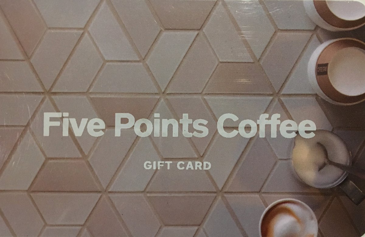 5ptscoffee's tweet photo. Five Points Coffee gift cards are are here and ready for the holiday season! https://t.co/WNdd2RSKPV