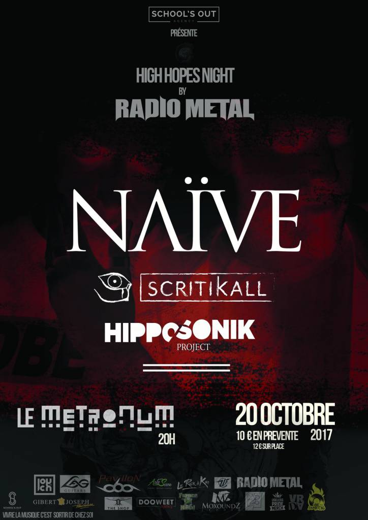 RadioMetal's tweet photo. Le live report de la #HighHopesNight, première édition, avec @NAIVEBAND, @scritikall et @Hipposonicmusic au @LeMetronum de Toulouse est en ligne : https://t.co/Gc22b8UFsh https://t.co/Zc8CaVcTs0