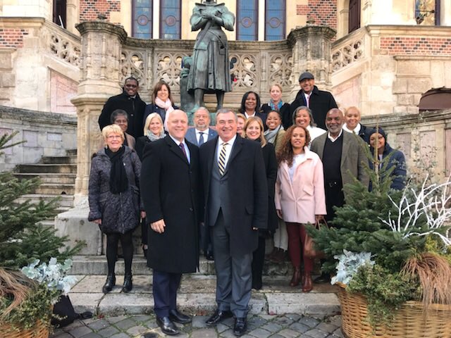 NORBlackChamber's tweet photo. #FromNOLAToParis #SisterCities #MayorToMayor #EcoDev @NORBlackChamber Paris Delegation https://t.co/tvLACitreQ