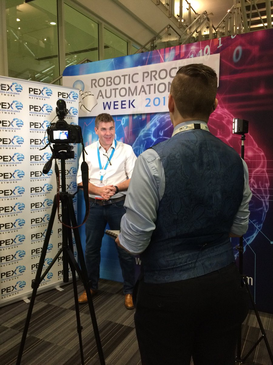 JulieWiseOwl's tweet photo. Fame at last! @autologyx CEO being interviewed @rpasummits #rpaweek17 #rpa #automation #ml #ai https://t.co/iSIyNx8MJf