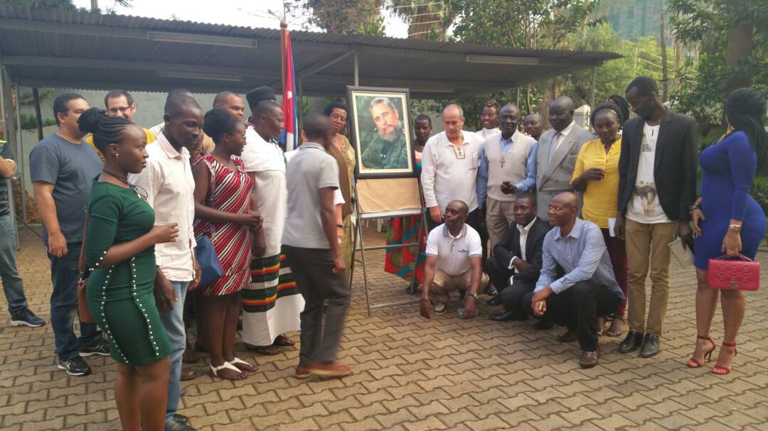 AYMUganda's tweet photo. Over the weekend, we joined other Cubans in celebrating one years since the demise of Commandante #FidelCastro @EmbacubaUganda https://t.co/upGQUf5igA