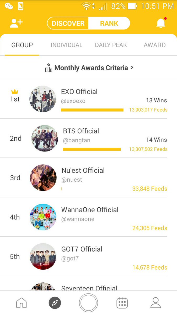 Universe_bbh05's tweet photo. omg!!
exoL, amazing!!WE MAKE IT ON PEEPER!!
we can vote MAMA NOW!
JUST 2MORROW will b a hard work! so, reshow pic as much as u can!
add my id(yeutyan) to get free feeds n reshow pic
#EXO #peeperforEXO #TheWarEXO #weareoneEXO @weareoneEXO #EXOL #EXOMAMA2017 https://t.co/chzBrRfrIh