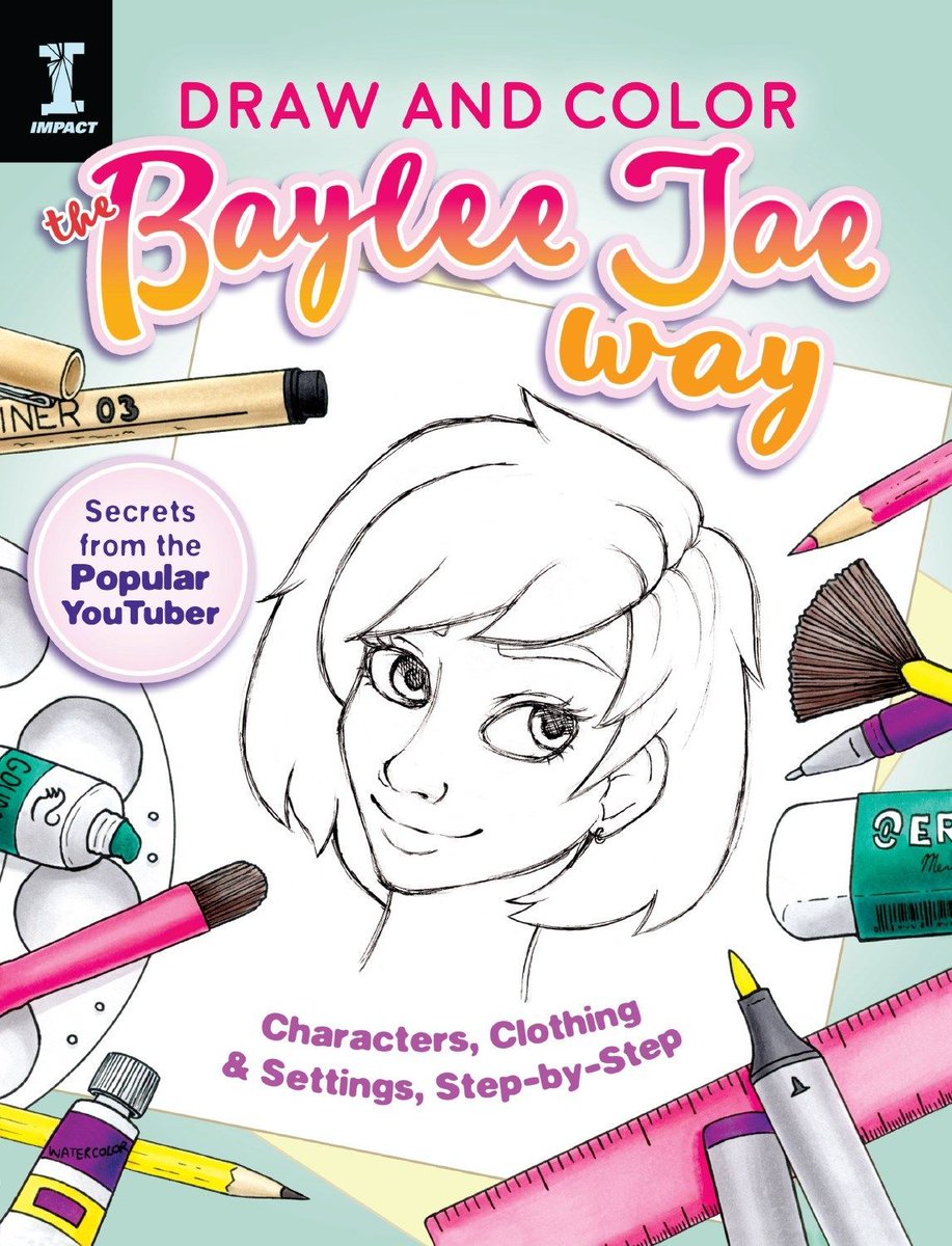 fwmedia's tweet photo. Happy Release Week, Baylee! Draw and Color the Baylee Jae Way--Available now in stores and online! @Baylee_Jae #impactbooks #youtubeartist #amdrawing https://t.co/ktybX0eKWg https://t.co/8C1lSXyF5i