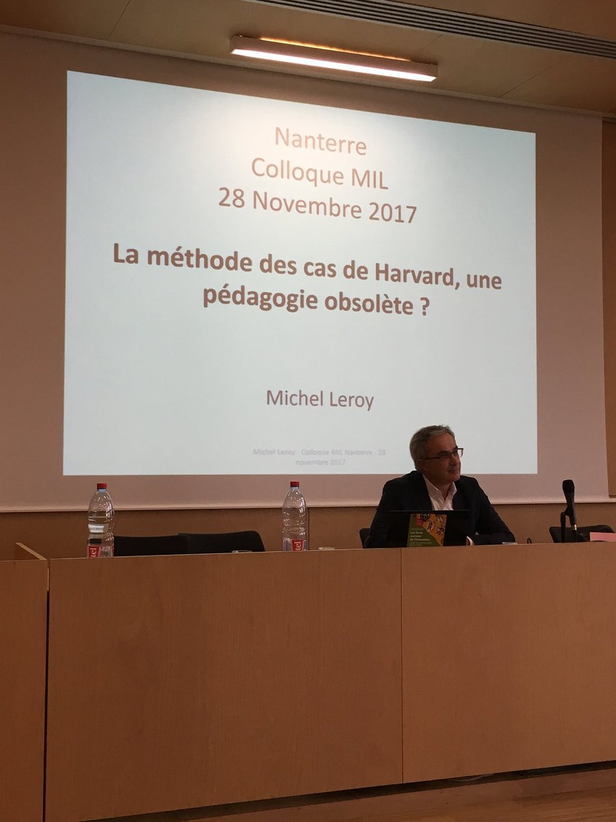 AlainGoudey's tweet photo. @ColloqueMil2017 @UParisNanterre : pertinence de la méthode des cas de @Harvard ? Juste après notre #étude de #cas en #vr de #projetExE @neomabs ... fun ! Bien vu des organisateurs :-) @Benavent @PdePechpeyrou https://t.co/GXZkCfj8bT