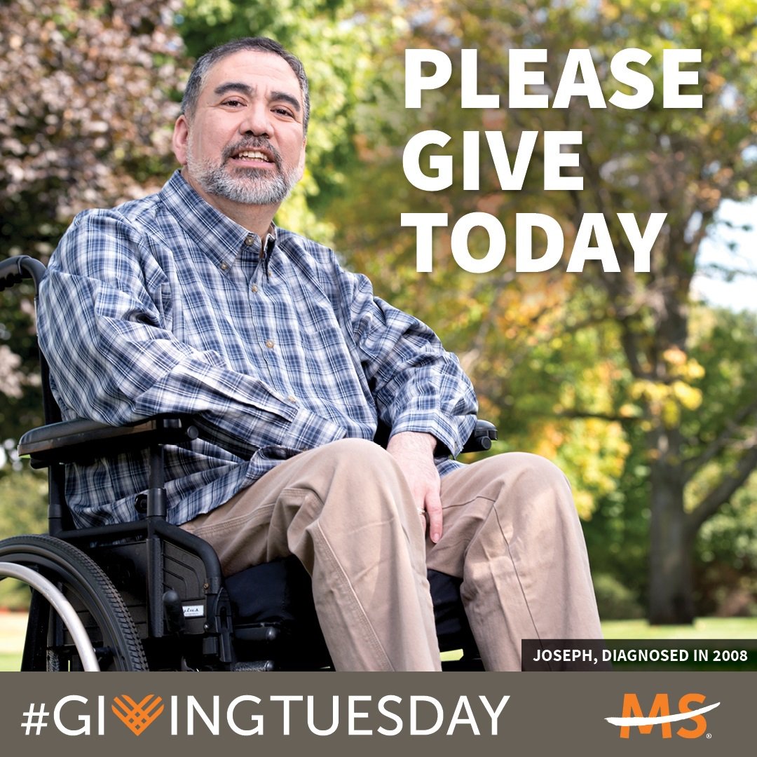 mssociety's tweet photo. Today is #GivingTuesday! Help #endMS by making the National MS Society your charity of choice today. https://t.co/ugr5lm3vcK https://t.co/irZgk0RMwy