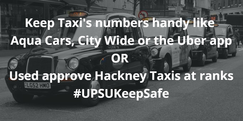 UPSUadvice's tweet photo. Carry a Taxi in your pocket on your phone! Plan your journeys out & back and avoid the hassle by having reputable Taxi numbers handy https://t.co/dkL4rspCf5 or using approved Hackney’s at Taxi stands https://t.co/yNhYI2fAqt #UPSUKeepSafe https://t.co/8N8bT2Sdhu
