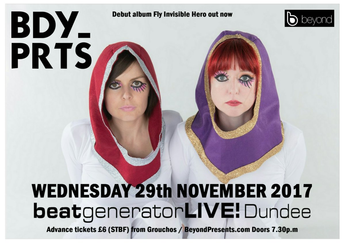 jutejam's tweet photo. Bdy_Prts - Wed 29th Nov @ Beat Generator LIVE ! Dundee. https://t.co/qZChc0UtJH