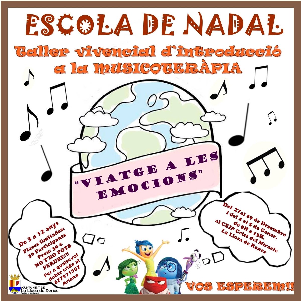 Entrevistem a Ariana Tomás per a donar-nos tots els detalls de l'Escola de Nadal, que porta per títol “Viatge a les emocions. Taller vivencial d’introducció a la musicoteràpia”. ivoox.com/22322137