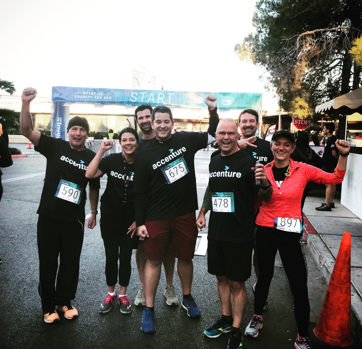 mliebow's tweet photo. We came. We conquered. #teamAccenture @AWSreInvent #4k https://t.co/CMVLLVGNYm