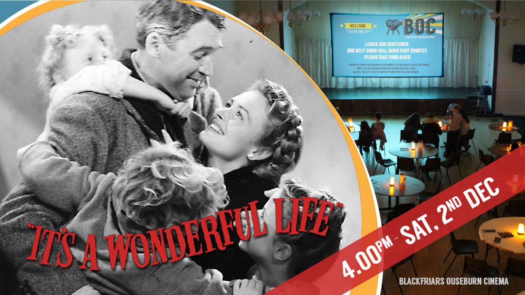 BOCNewcastle's tweet photo. Just a few days left to get your tickets for the first of our two festive film days! 

Sat 2nd Dec
1.00pm: Arthur Christmas
4.00pm: It's A Wonderful Life - Hot Drink &amp; Mince Pie
8.00pm: The Muppets Christmas Carol -Sparkling/Mulled Wine &amp; Mince Pie

Book @ https://t.co/YrhV1twb6w https://t.co/PvCSUjuVrD