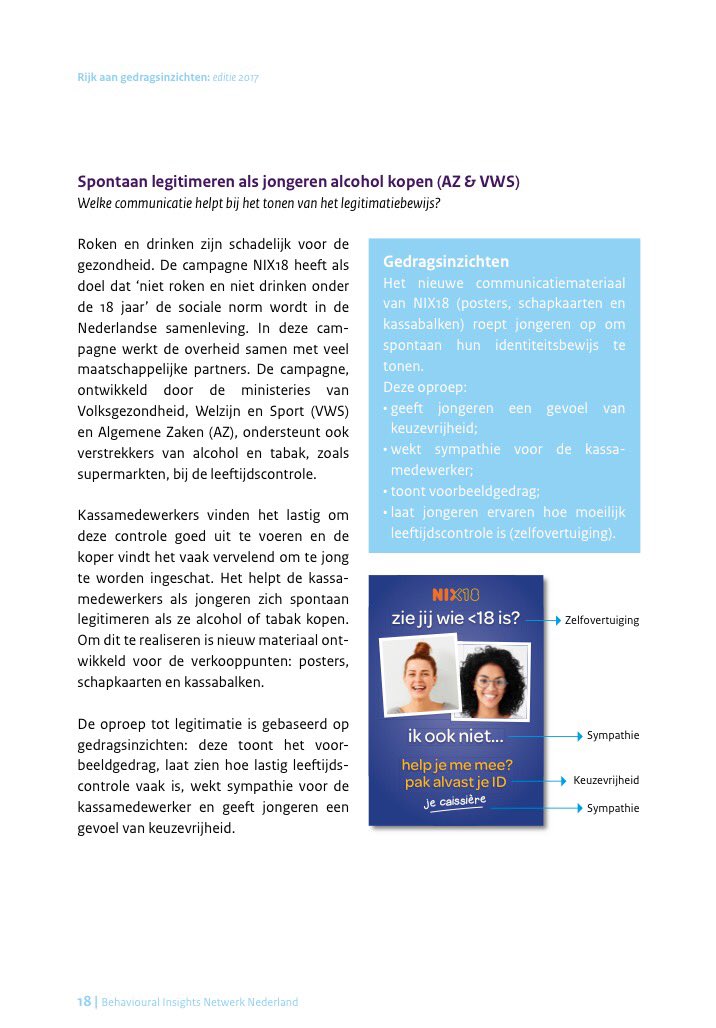 objectief's tweet photo. Gaaf dat ons onderzoek naar 'Spontaan ID tonen' i.s.m. @db_gedrag en in opdracht van @DPCCampagnes &amp; @MinVWS is opgenomen in de uitgave 'Rijk aan gedragsinzichten'! Het 1e exemplaar is uitgereikt tijdens de  @DagvanhetGedrag https://t.co/mGqWZG6WnO #DvhG17 https://t.co/RE3itZUoI4