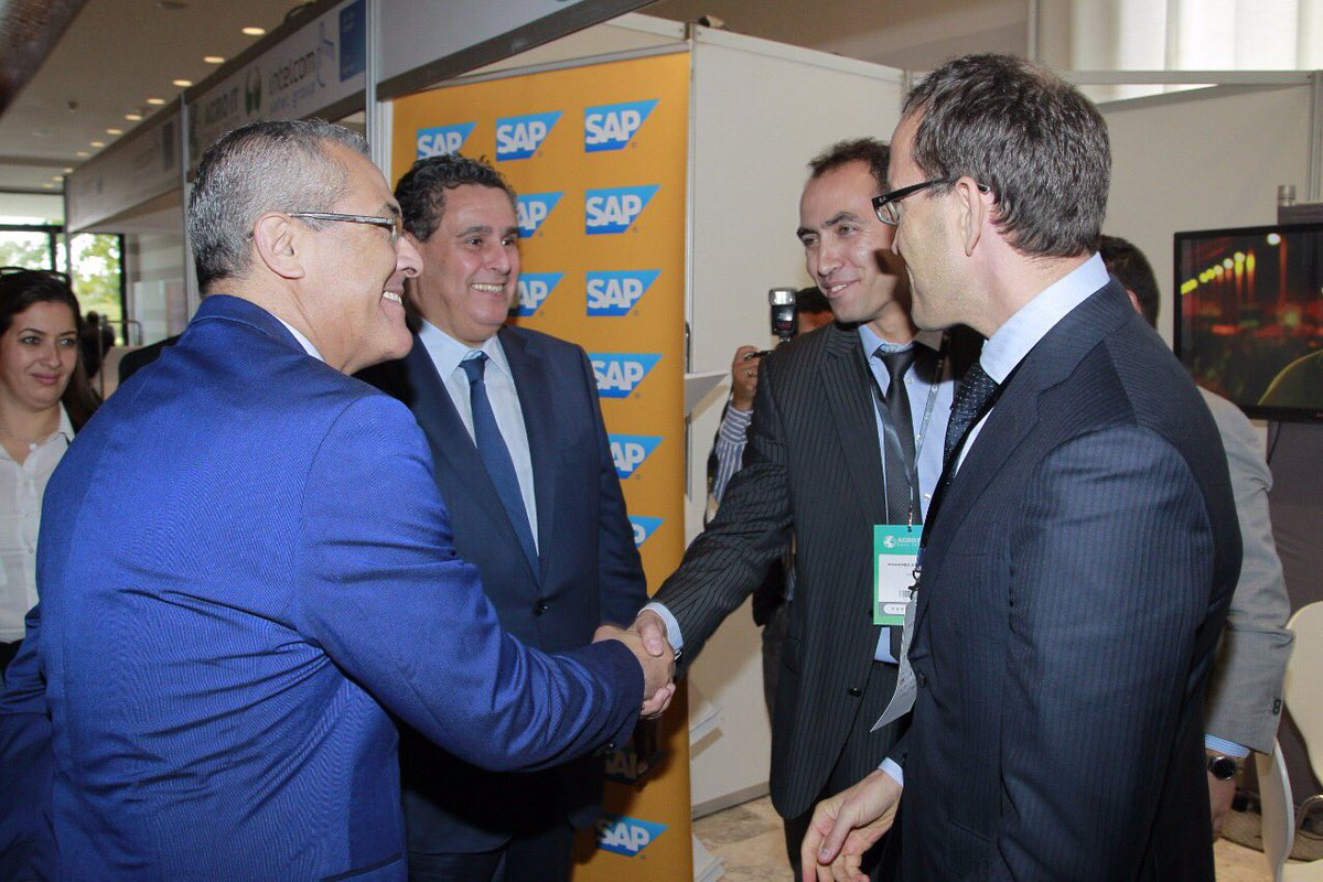 TulliaCapo's tweet photo. Rencontre important pour l’équipe @SAP avec le ministre de l’agriculture et de la pêche, ainsi que le ministre chargé de la modernisation, au #AgroITdays2017, Maroc. https://t.co/S4219wzmt0
